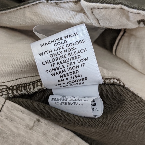 LL Bean Signature Washed Canvas Cloth Pants - Picture 13 of 14